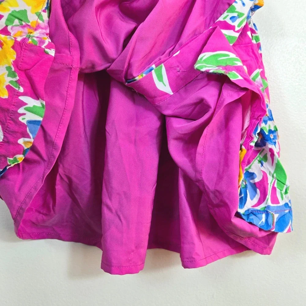 Ralph Lauren Baby Girl Pink Floral Classic Lined‎ Sleeveless A-Line Dress 18Mo